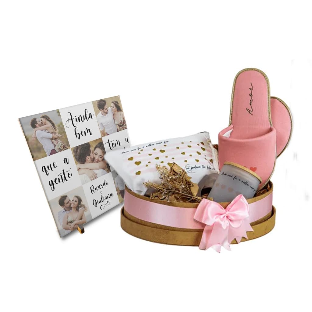 Kit dia dos Namorados, caixa de presente 100% personalizado, conjunto 6
