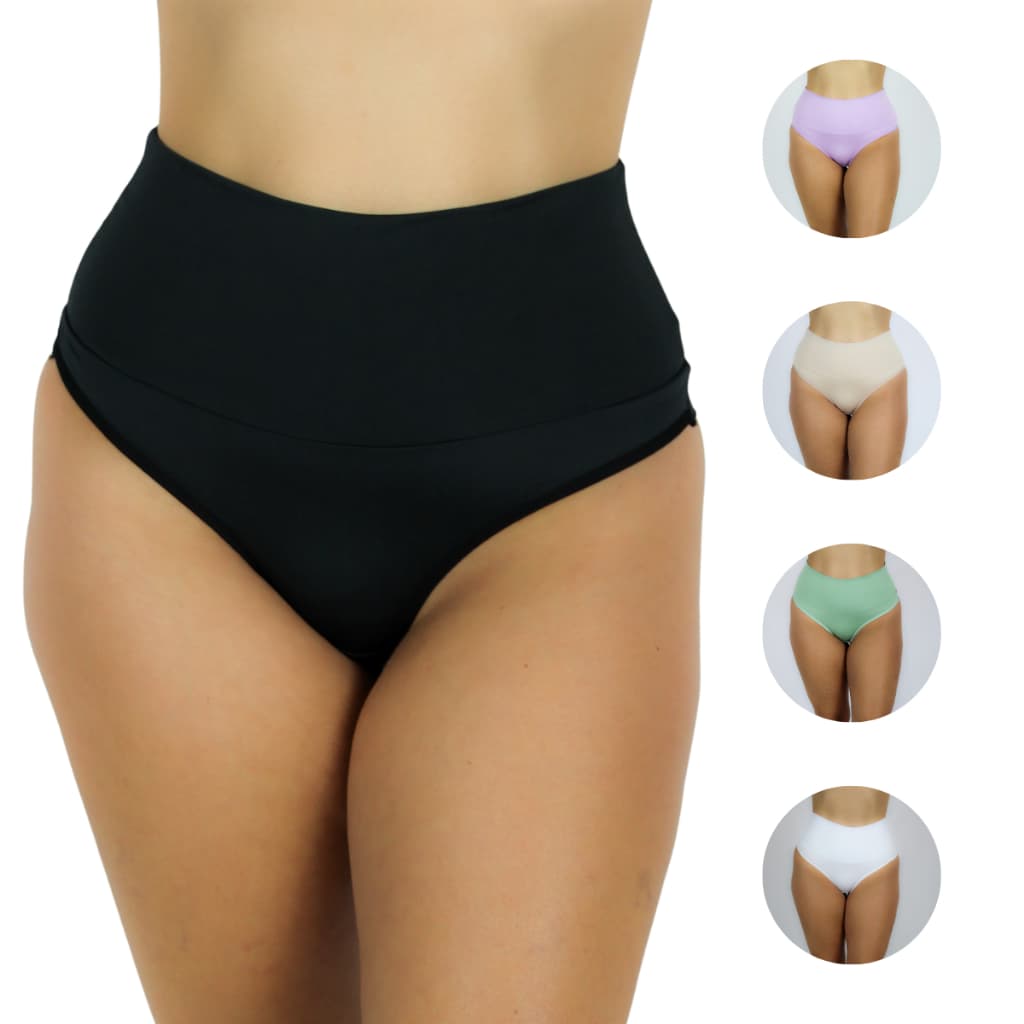 Kit 3 Cinta Fio Modeladora Segura Barriga Cintura Super Alta