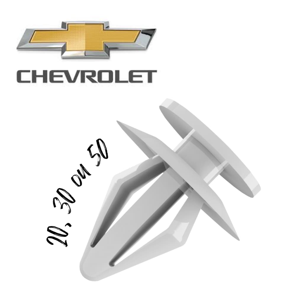 Kit 20, 30, 50 Grampos Presilha Forro da Porta Molduras Internas Chevrolet Astra Celta Corsa Vectra