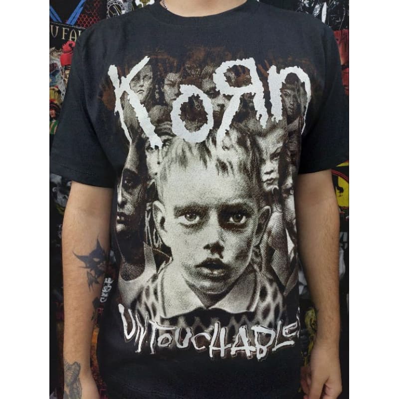 Camiseta Korn - Untouchables Brutal Wear camise de rock camiseta de banda camiseta nu metal rock