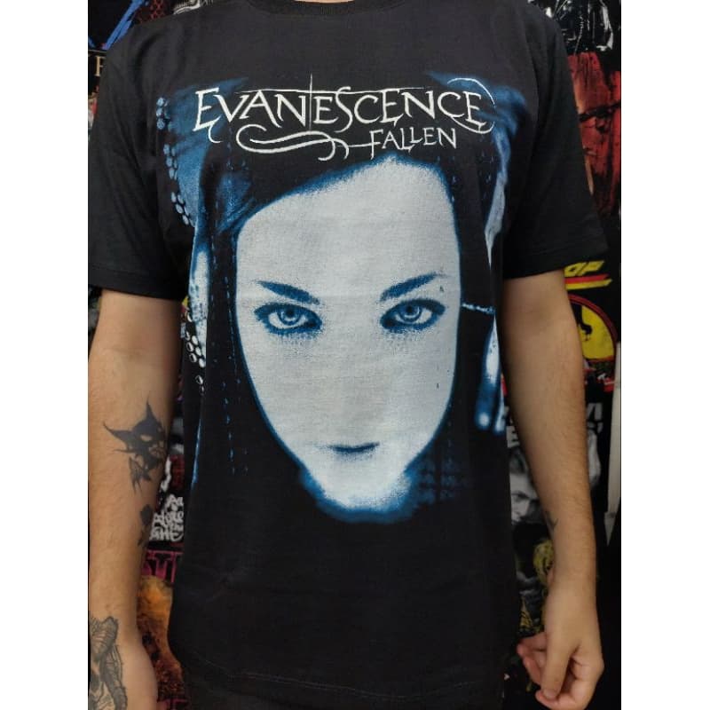 Camiseta Evanescence - Fallen Brutal Wear camiseta de banda emo gótico camiseta de rock