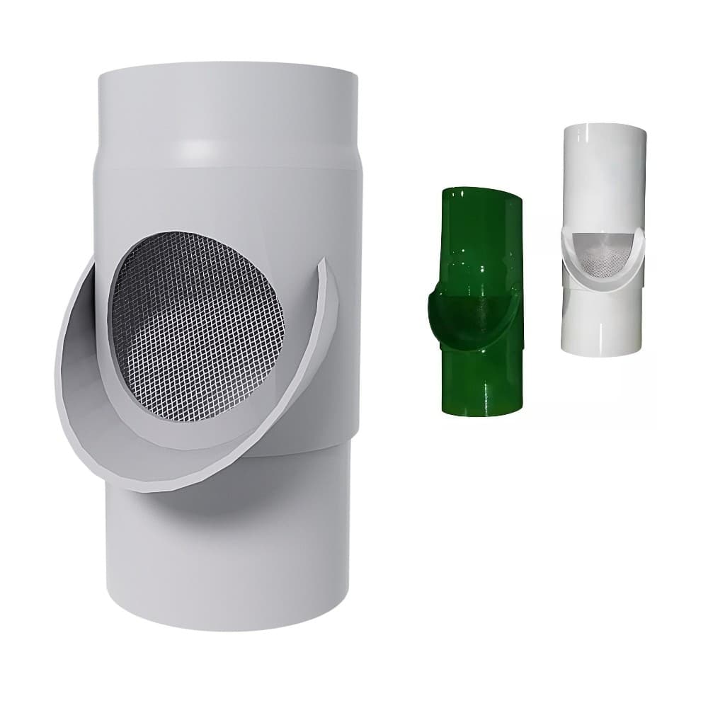 Filtro Para Captação De Agua De Chuva, para coleta de água em caixas dágua, bombonas, cisternas e outros tipos de reservatórios.