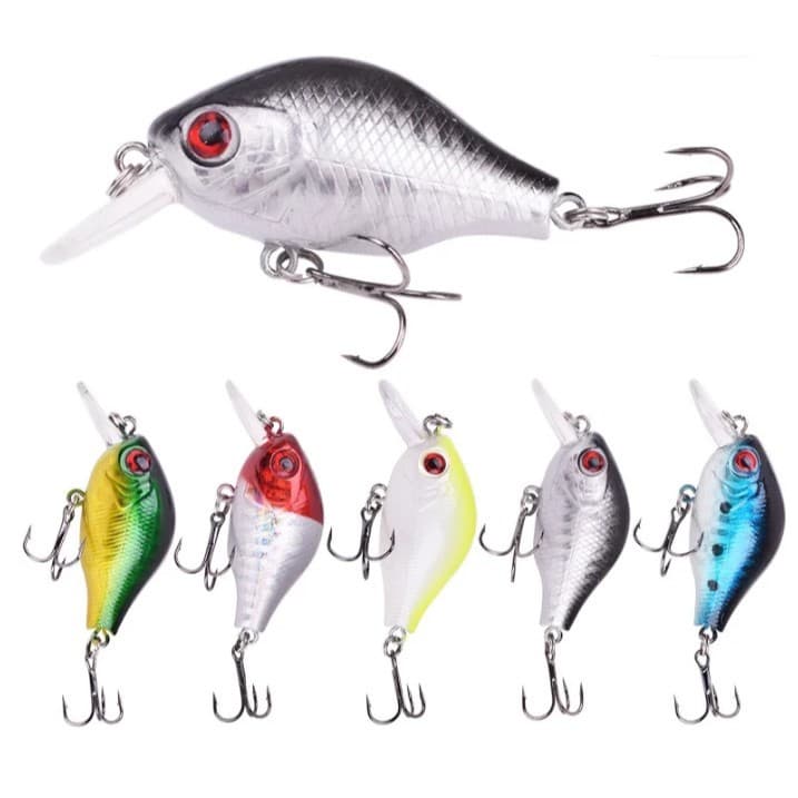 ISCA ARTIFICIAL MEIA ÁGUA 5.5CM E 8.2 GRAMAS PARA TUCUNARÉ, DOURADOS, TRAÍRA, ROBALO E OUTROS