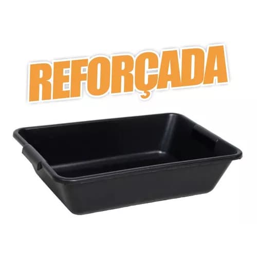 Banheiro para Gato Pequena Reforçada PVC Preto 20LT Alta Qualidade Eficaz Qualquer Ambiente