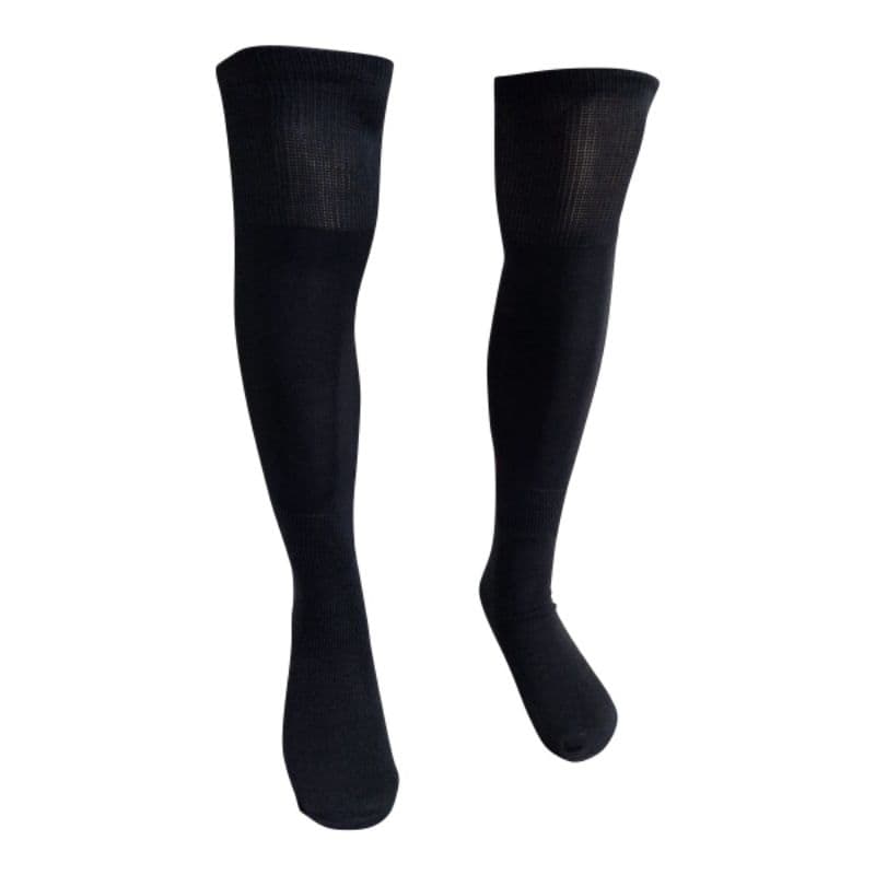 kit com 20 pares de meião de futebol preto tamanho adulto
