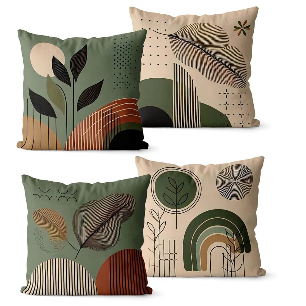 Kit 4 Capas de Almofadas Decorativas 45x45 - Moderna 015