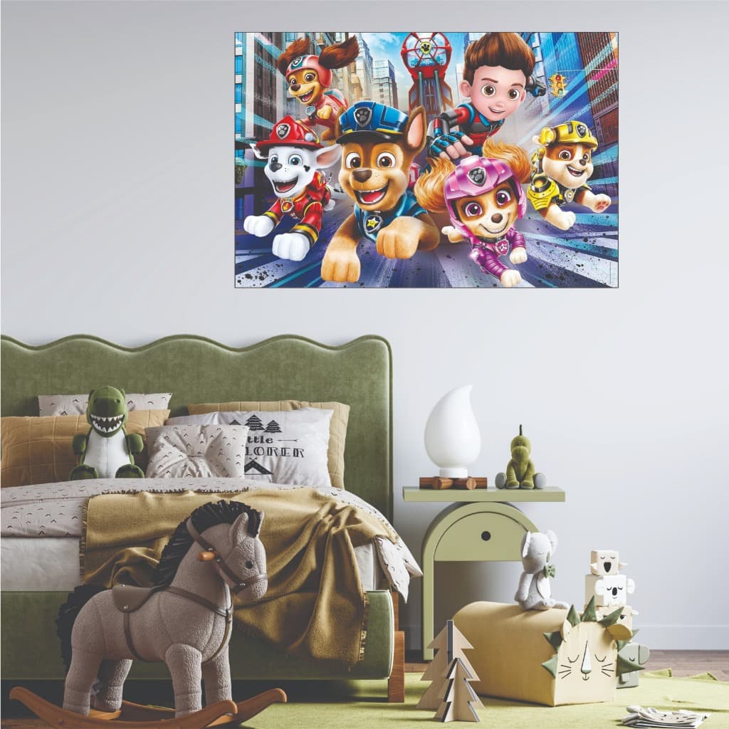 Quadro decorativo patrulha canina  infantil decoração para quarto de menino menina festa aniversário