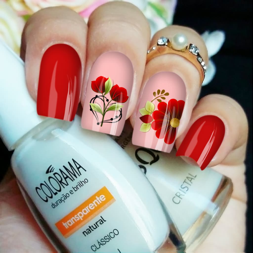 100 Adesivos de Unhas 3D Modelos Exclusivos - 10 cartelas