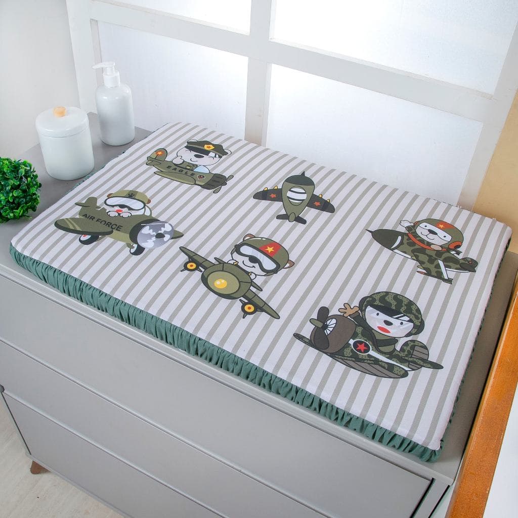 Trocador de Comoda para Bebê Menina 5cm Aviador