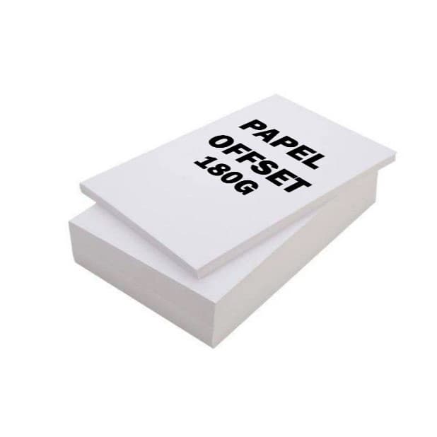 Papel Offset Sulfite 180g A4 100 Folhas