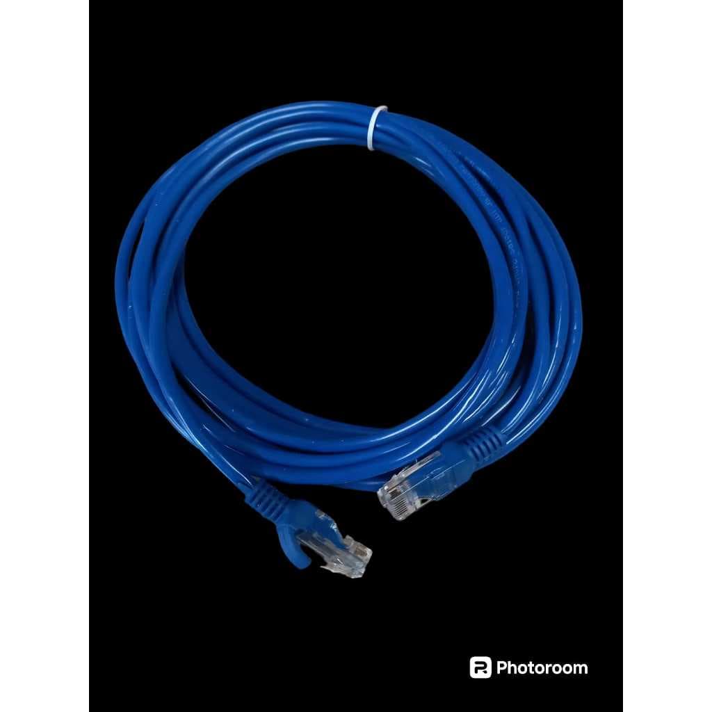 Cabo 5 Metros para Internet Rede de Computador já Montado com RJ45 e testado, Pronto para uso