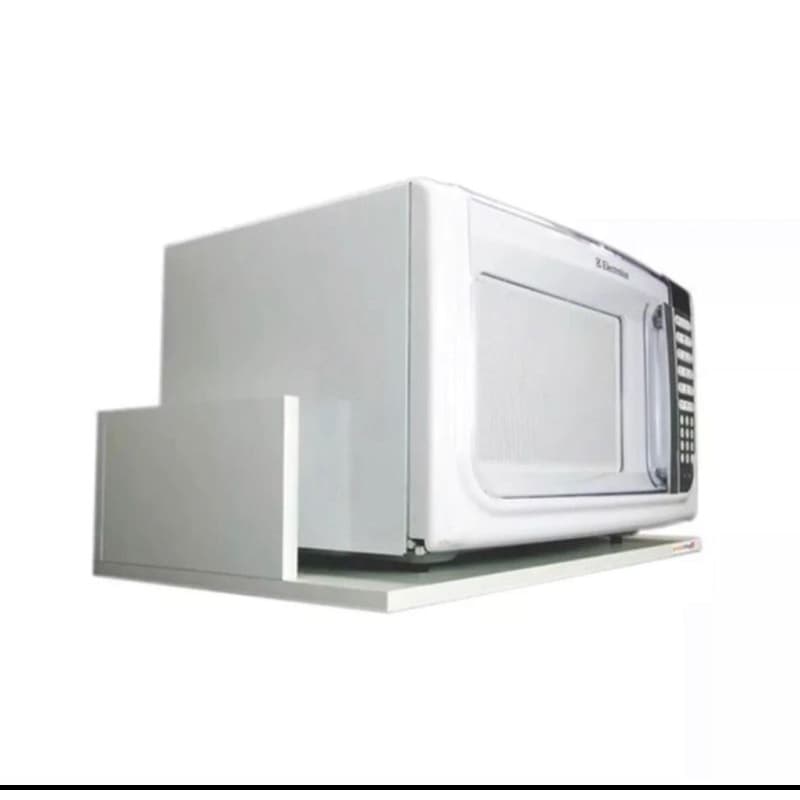 Suporte  aéreo  de micro-ondas branco até  10kilos na cor branca