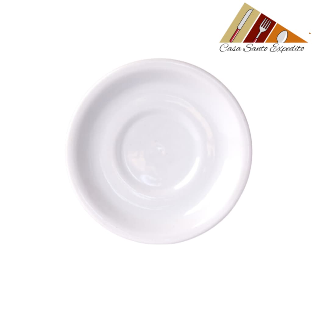 CONJUNTO 2 PIRES DE XÍCARA PORCELANA BOT ART PRIMEIRA LINHA BRANCA 14CM (XÍCARA NÃO INCLUSA)