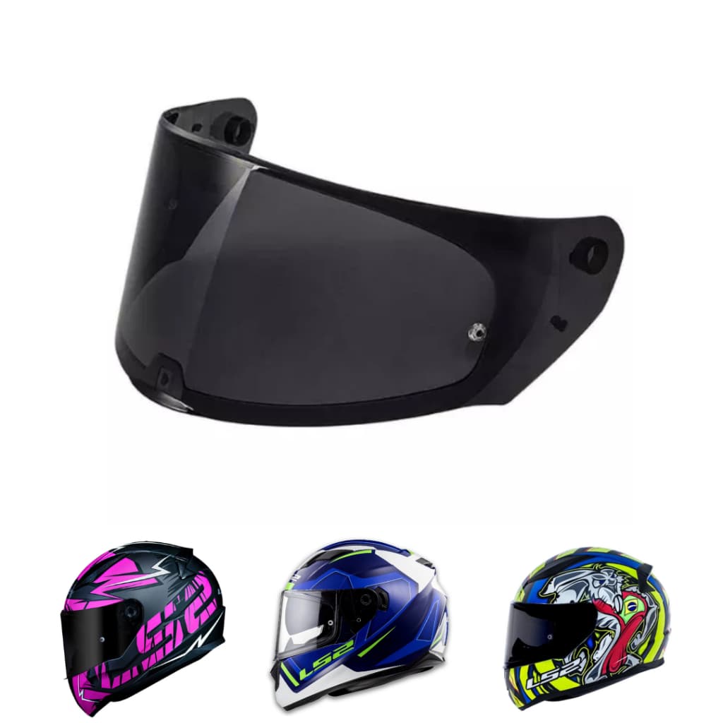 Viseira Para Capacete Ls2 FF320/ FF353 FF800 Fume Polivisor (1772F)