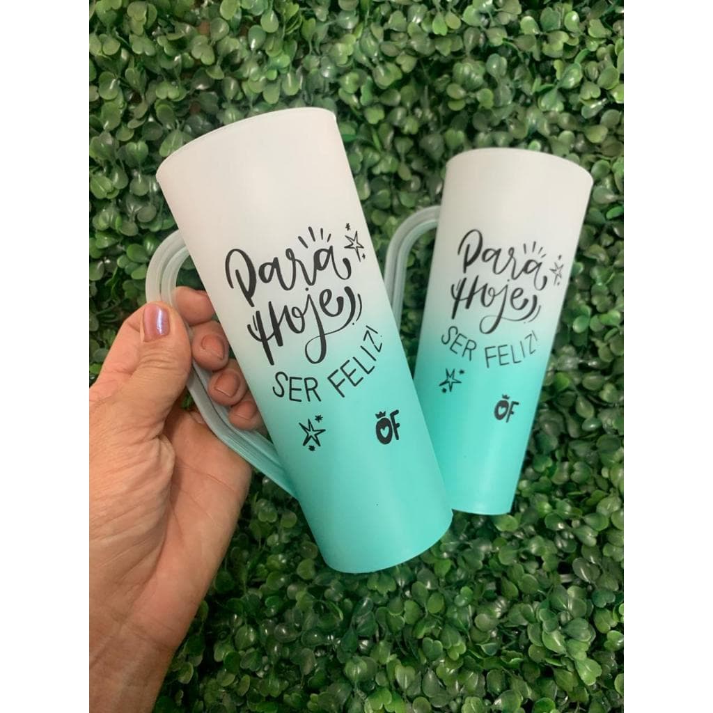 Kit 50 Canecas Slim Degradê Personalizadas Resenha, Tardezinha, Aniversário