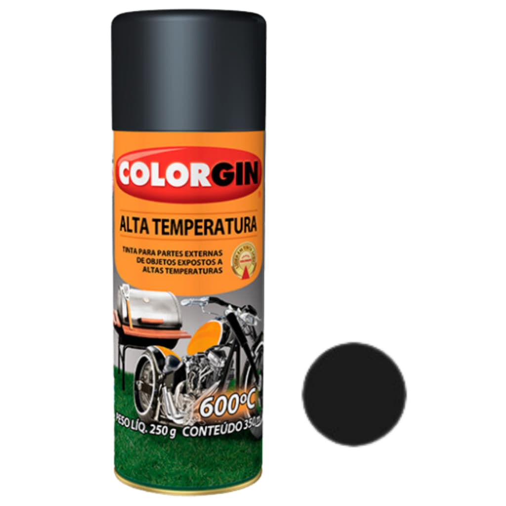 Tinta Spray Alta Temperatura 350 mL Colorgin