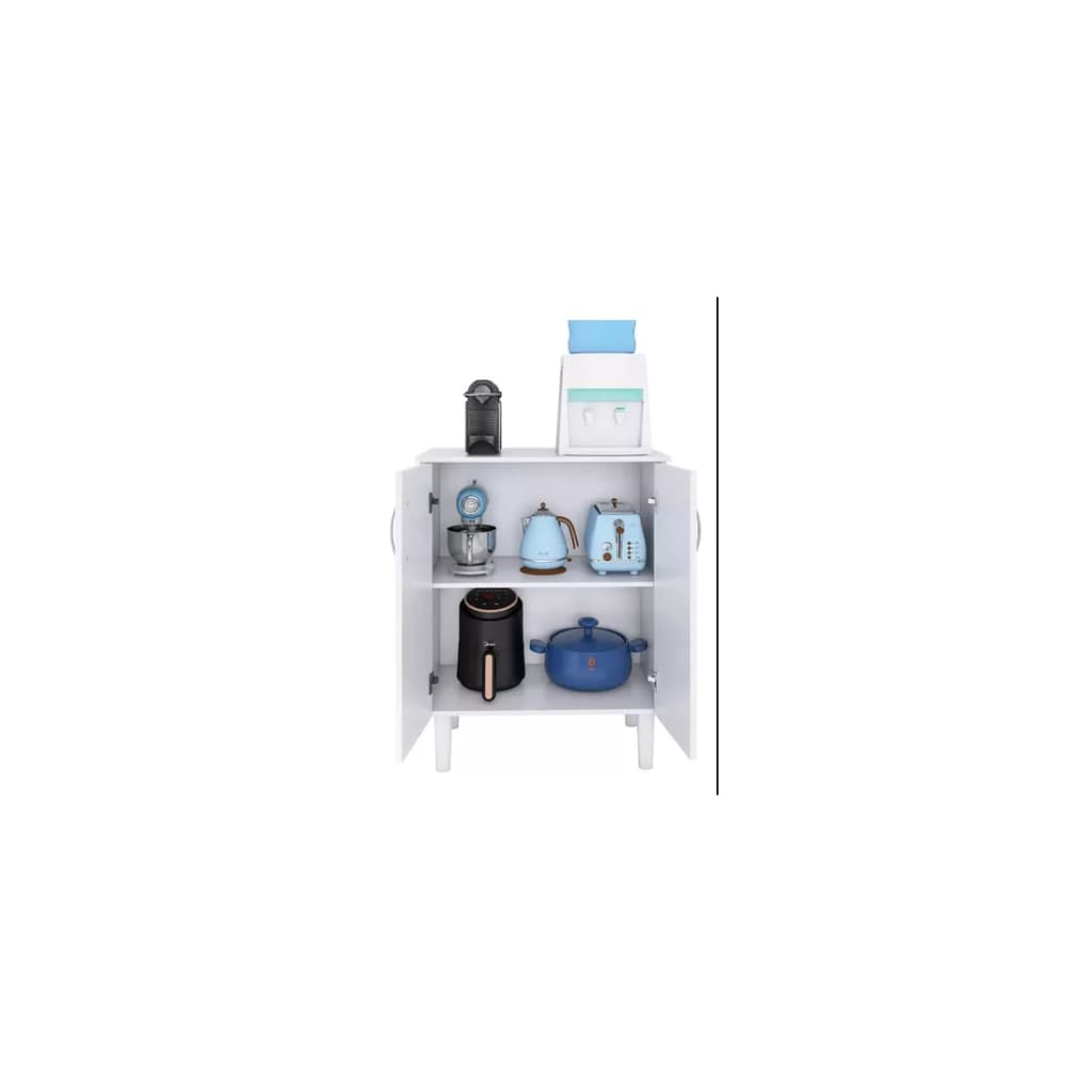 Balcão De Cozinha Suporte De Microondas Bebedouro 76x60cm