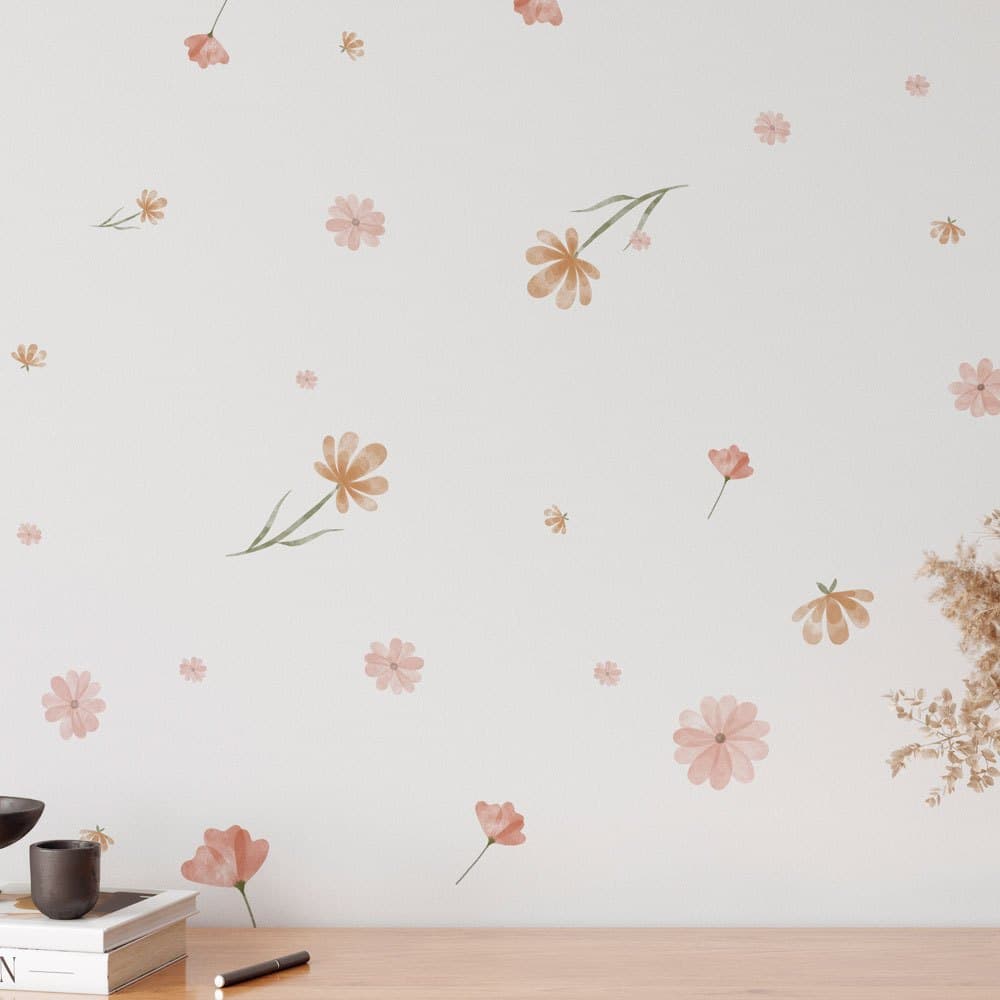 Adesivos de Parede Floral Aquarela Boho CT-KA23