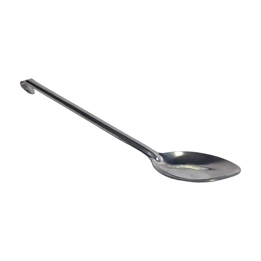 COLHER DE SERVIR EM INOX COM GANCHO 33,5CM COLHER DE ARROZ