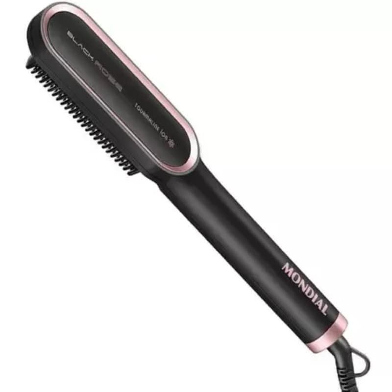 Escova Alisadora Mondial Black Rose EA-07 Bivolt
