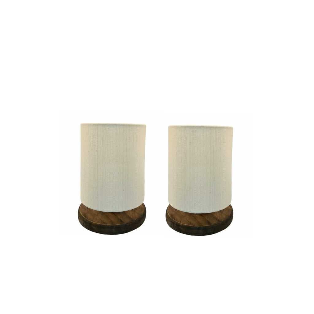 Kit 2 abajur Minimaslista conforto visual leitura quarto luminária com cúpula moderno