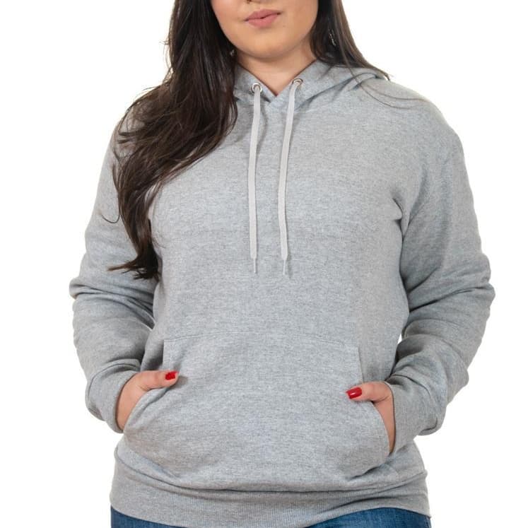 Moletom Com Capuz Blusa de Frio Unissex Algodão Flanelado Grosso Varias Cores