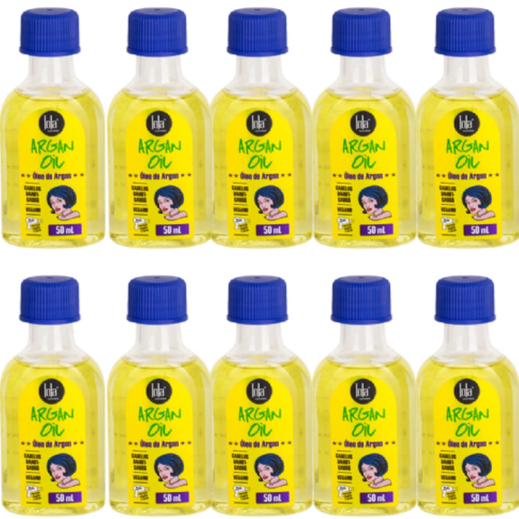 Kit com 10 Óleos de Argan Lola  ( 10 unidades) - Óleo Capilar 50ml