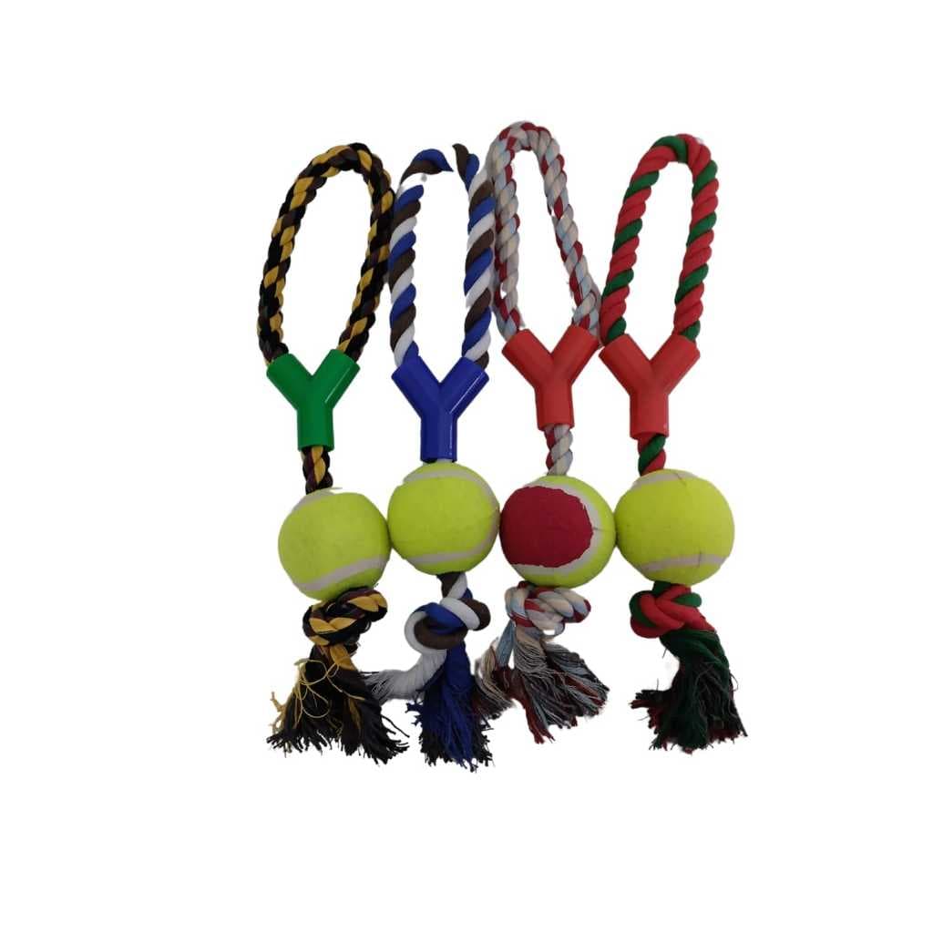 Brinquedo Mordedor Interativo Cachorro Cães Pet Corda Bola
