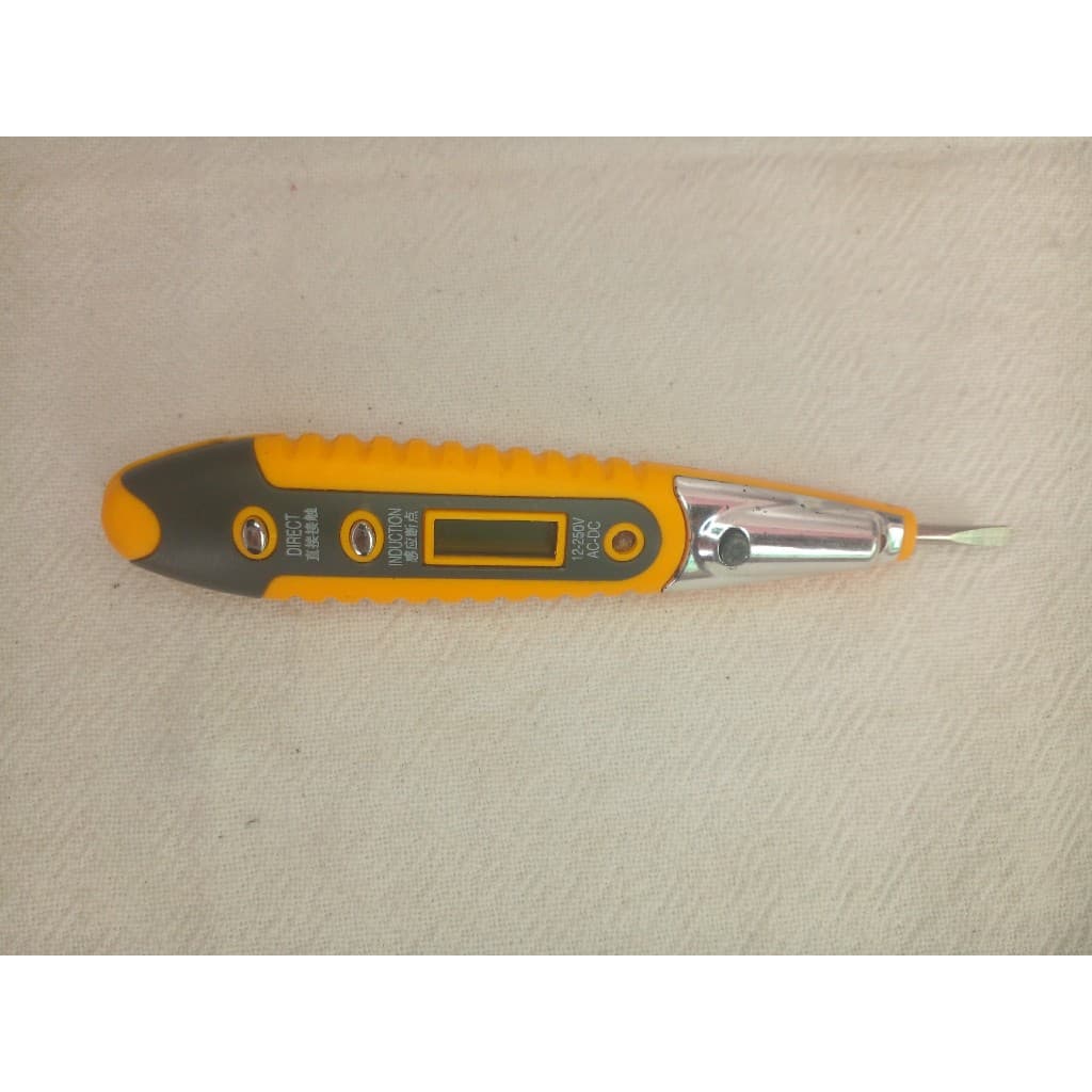 Caneta Chave Teste De Voltagem/Tensão Digital 12-220v Bivolt com lanterna