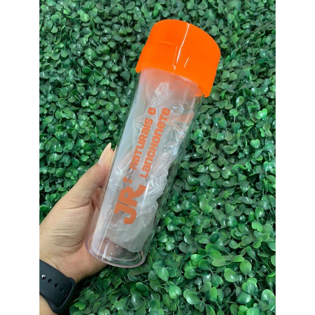 kit 25 Garrafas Acquabio Transparente Personalizadas
