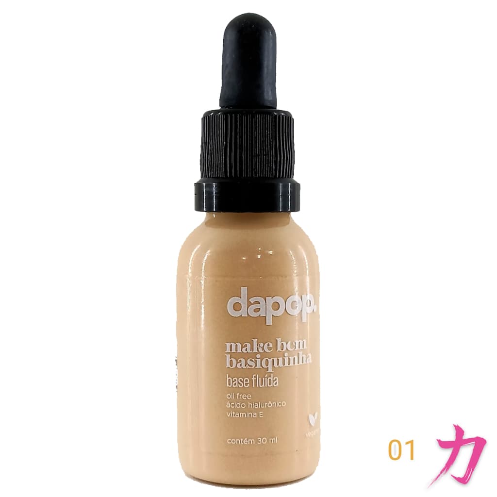 Base Fluída Vegana Dapop Make Bem Basiquinha - Nº1