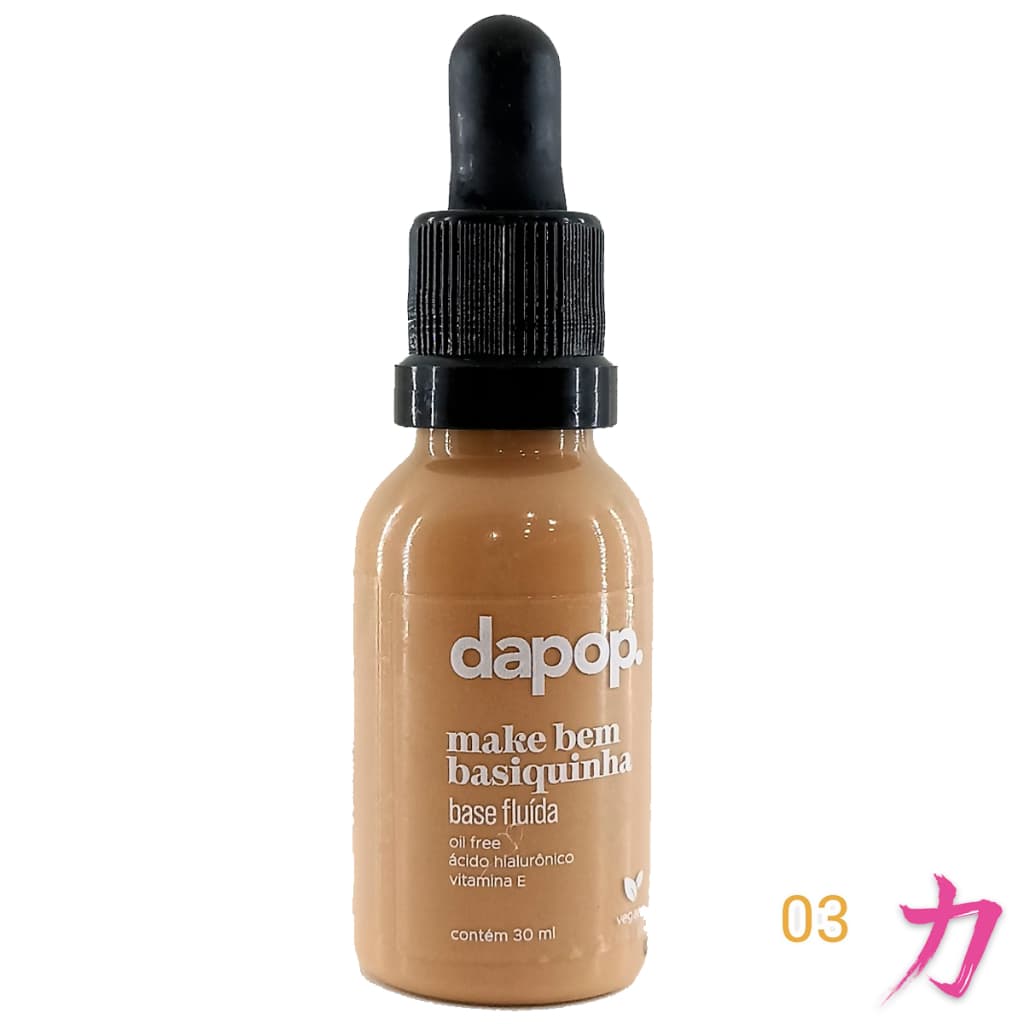 Base Fluída Vegana Dapop Make Bem Basiquinha - Nº3
