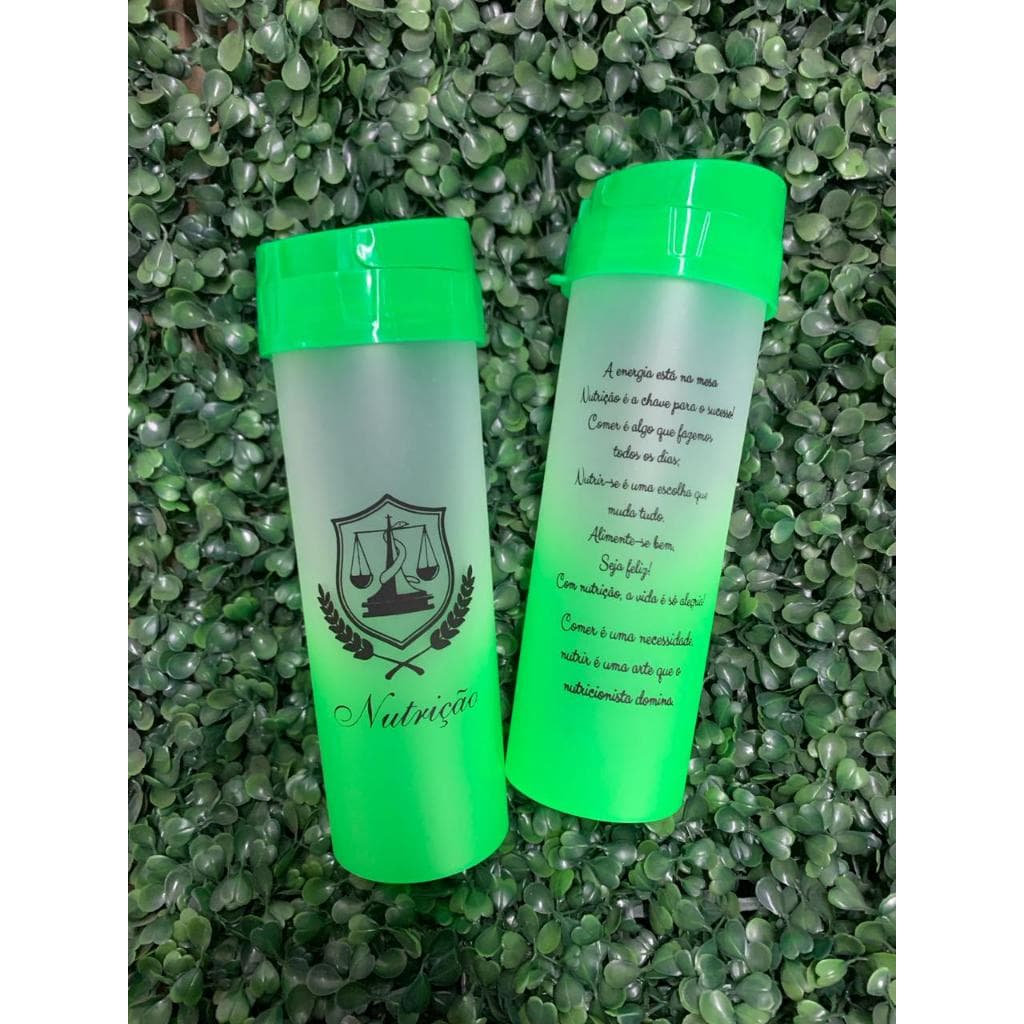 Kit 60 Garrafas acquabio Degradê Personalizadas