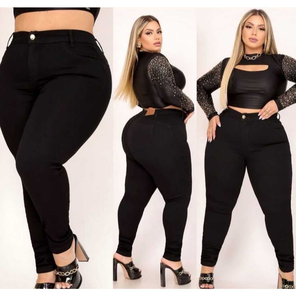 Calça Preta Plus Size, Calça Sal e Pimenta