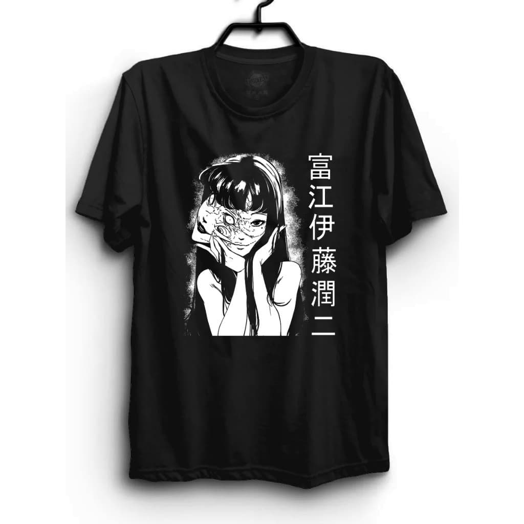 Camiseta Junji Ito Anime Gótico Streetwear 100% Algodão Unissex Oferta