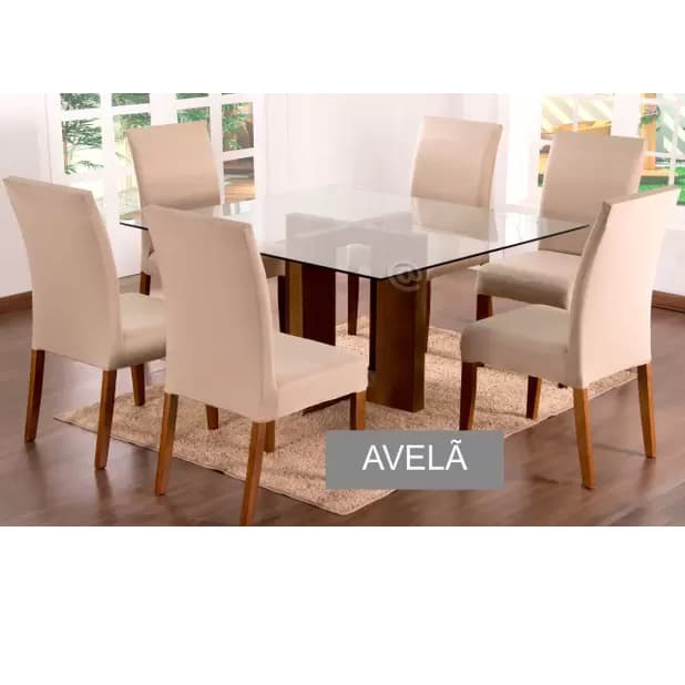 Kit  de jogo de cadeira 4 capas malha gel de jantar luxo varias cores