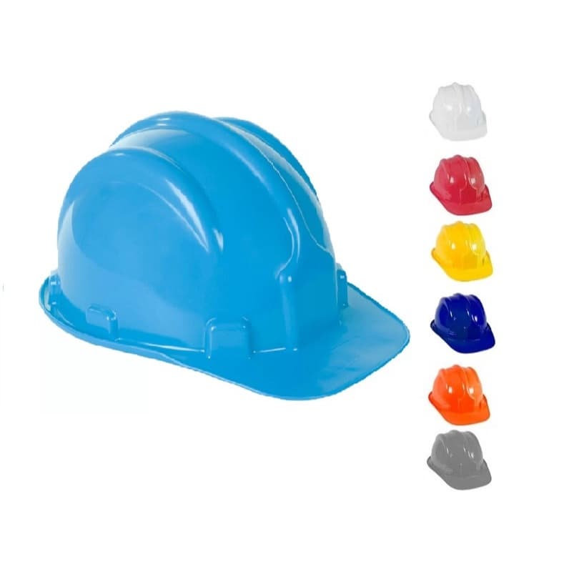 Capacete De Segurança Com Carneira Aba Frontal Para Obra Proteção Trabalho Epi Construção Civil Ca.