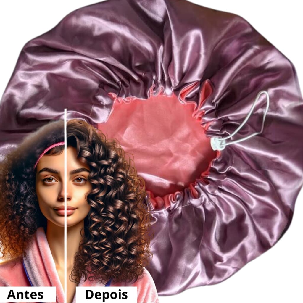 Touca de Cetim Dupla Face grande com elástico. Diversas cores disponíveis