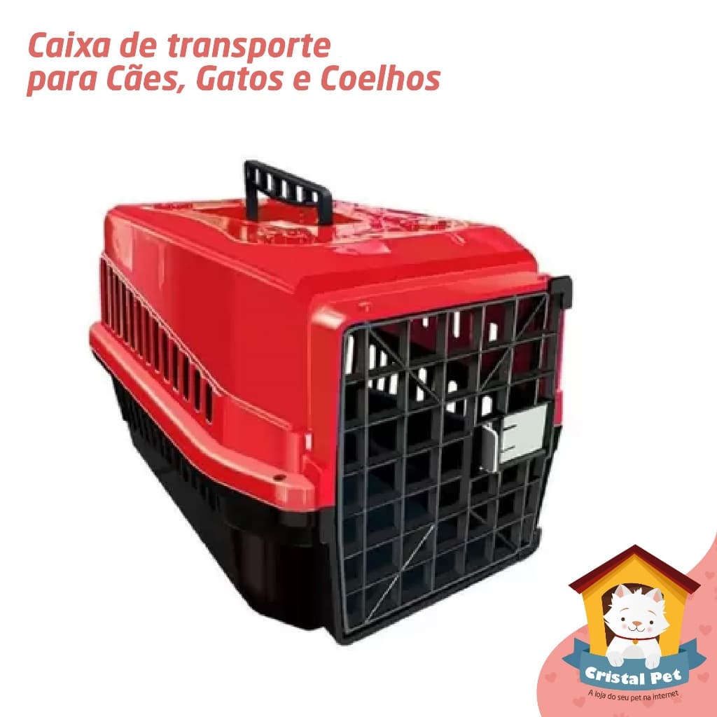 Caixa De Transporte N3 Para Cães Cachorro Gato Pequena