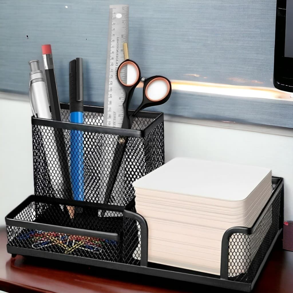 Organizador de Mesa Para Escritório Porta Treco Aramado para Mesa Home Office