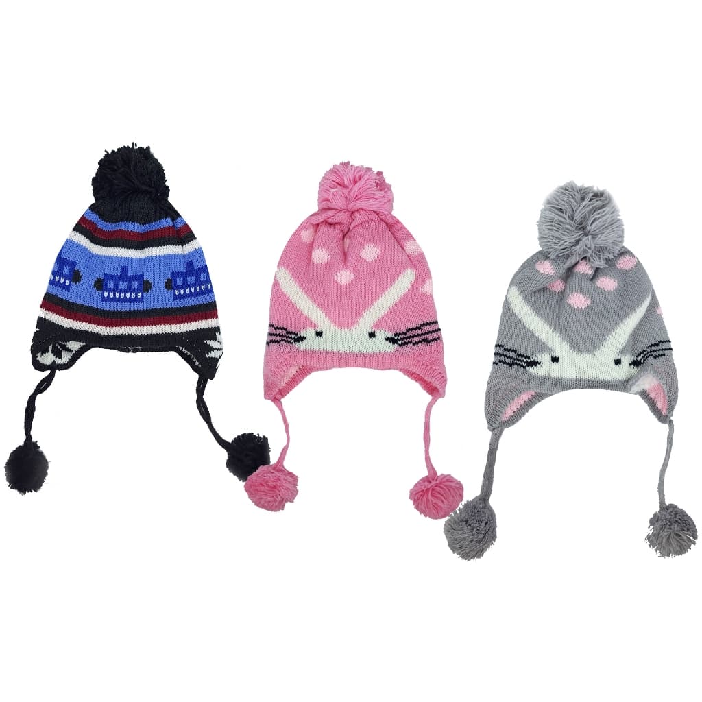 Touca Infantil Gorro de Tricot Chaves Inverno