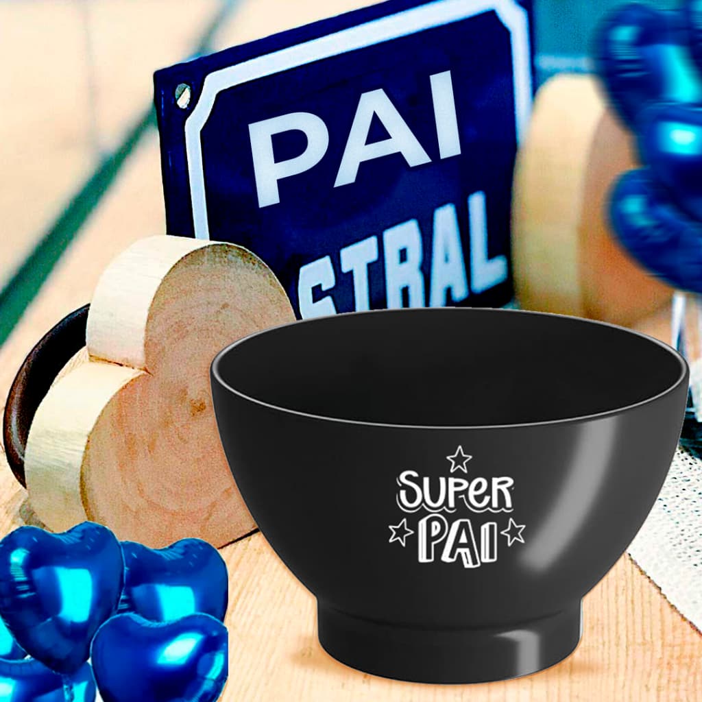 KIT COM 20 CUMBUCAS BRANCA OU PRETA PLASTICAS PERSONALIZADAS SUPER PAI 700ML DIA DOS PAIS