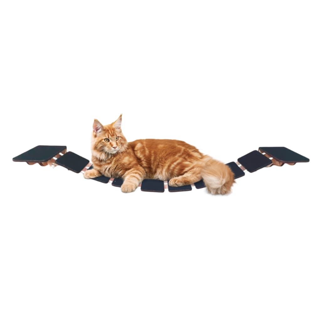 Ponte Suspensa para Gatos Em Mdf com carpete arranhador para gatos