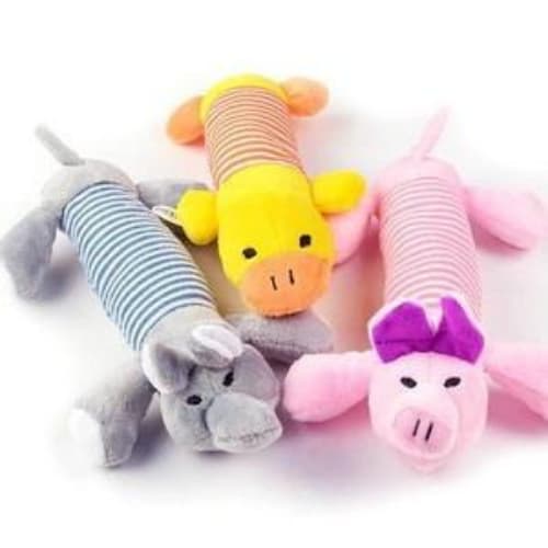 Brinquedo Bicho Pelúcia Pet Cachorro Cães Diversão Com Apito