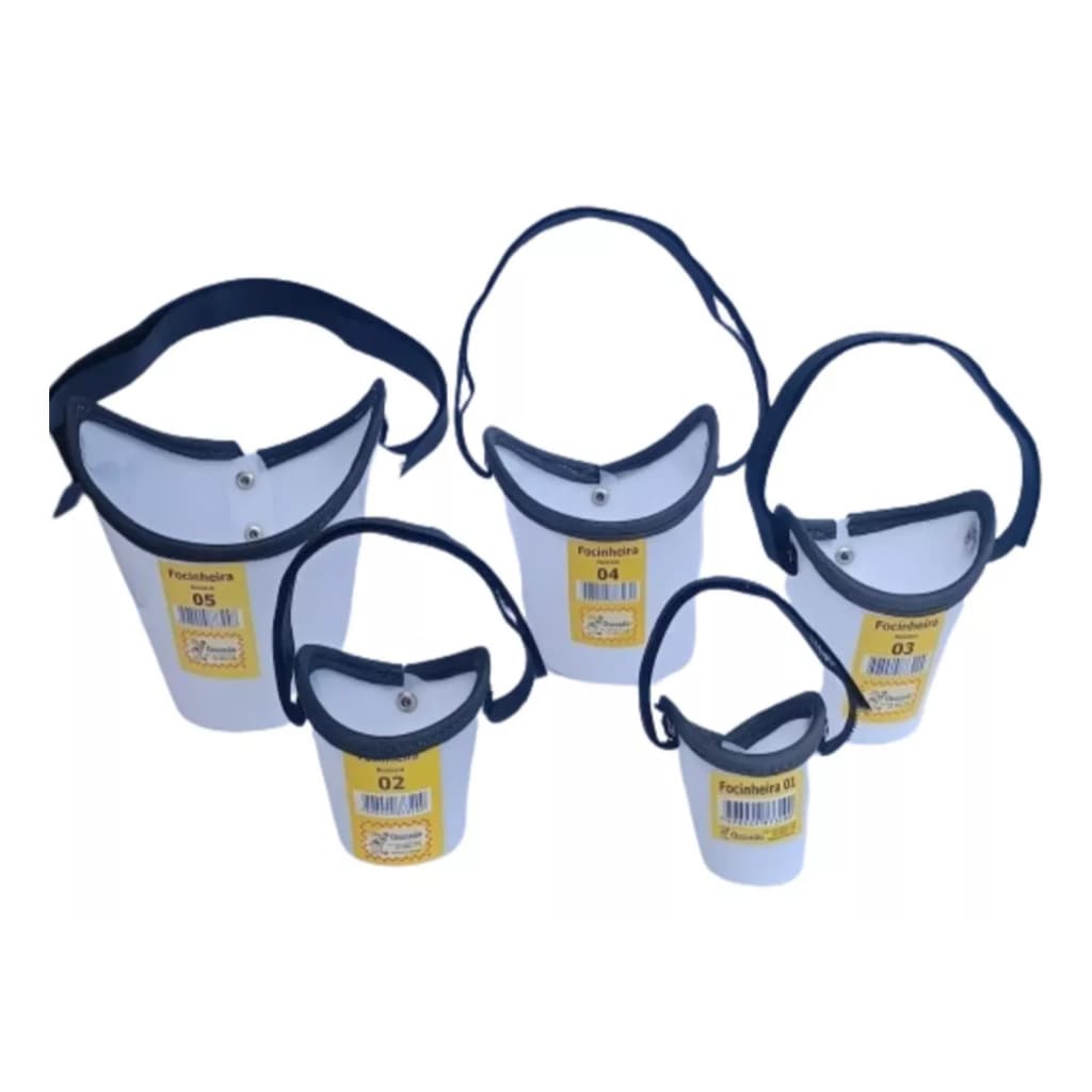 Focinheira para Cachorros e Gatos Kit Com 05 Unidades N°01 ao N°05