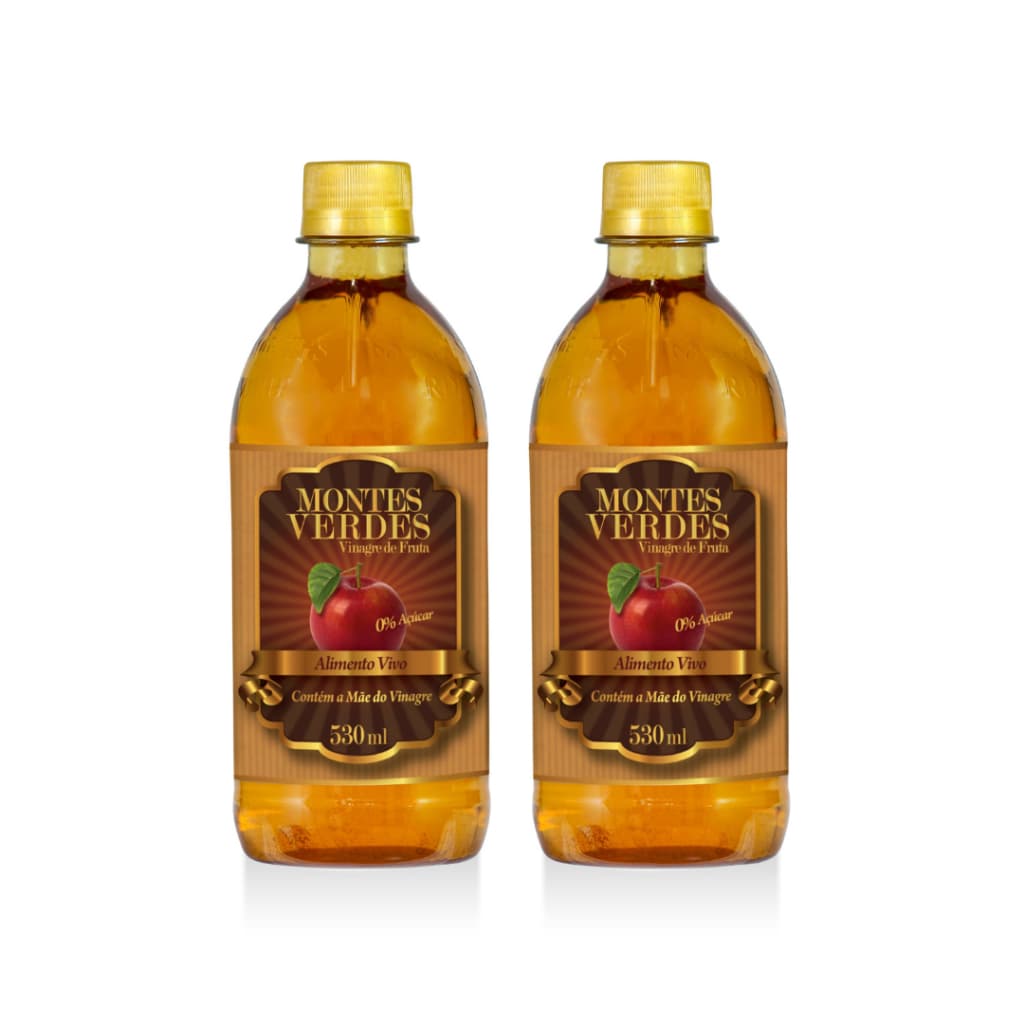 Kit 2 Vinagre De Maçã 530ml - Montes Verdes