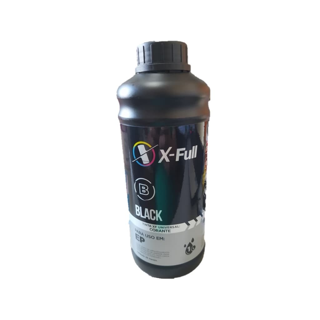 Tinta Para Impressora Corante X-full Black Universal Litro Bulk Ink EP