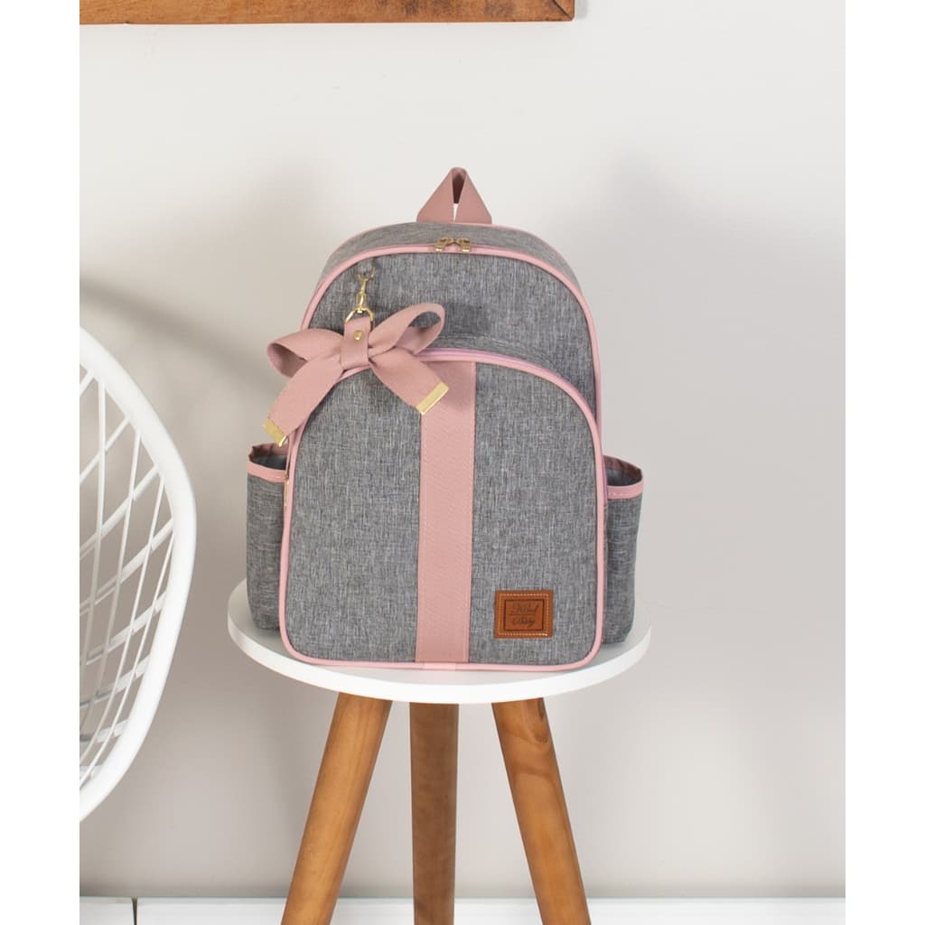 Mochila Maternidade Com Laço Menino Menina