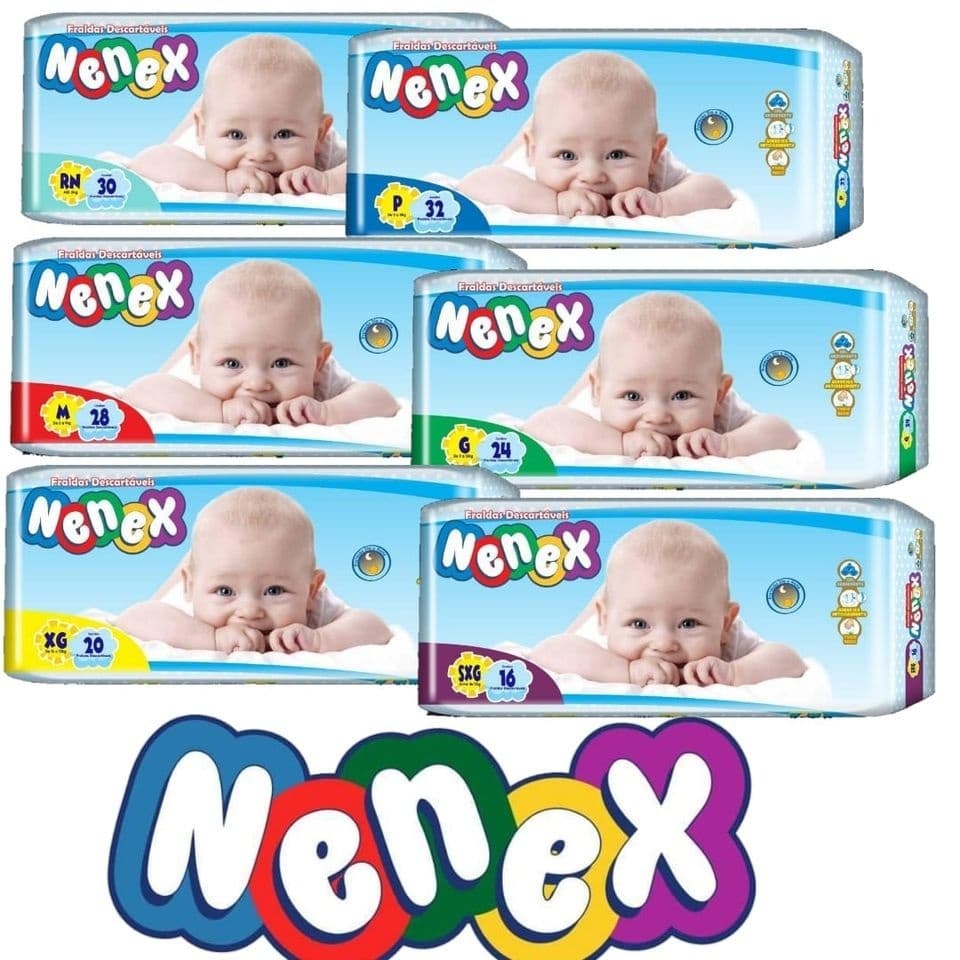 Fralda Descartável Nenex Jumbo – Proteção e Conforto (Escolha o Tamanho)