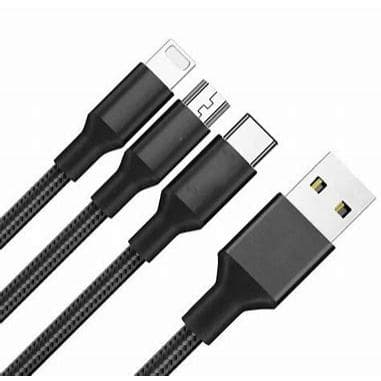 Kit 10 Unidades Cabo Usb Para Celular Cabo De Dados Fast Charge Turbo 25w V8 IOS Tipo - C